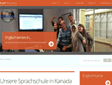 Tablet Screenshot of kanada-sprachreisen.com
